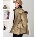 おめかし感100%。中綿入りラウンドヘムフレアマウンテンパーカー | Classical Elf | 詳細画像9