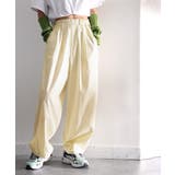 アイボリー | 《JaVa ジャバコラボ》絶妙なルーズ感。綿100%シャカシャカサーカスパンツ | Classical Elf