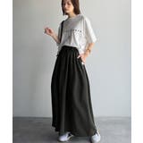 ふんわりフォルムが可愛い◎ピーチ起毛素材コクーンシルエットロングスカート | Classical Elf  | 詳細画像8