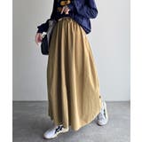 ふんわりフォルムが可愛い◎ピーチ起毛素材コクーンシルエットロングスカート | Classical Elf  | 詳細画像10