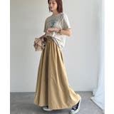 ふんわりフォルムが可愛い◎ピーチ起毛素材コクーンシルエットロングスカート | Classical Elf  | 詳細画像17