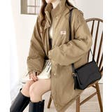 大人スポーティ。シャカシャカ素材スタンドネックミリタリーコート | Classical Elf | 詳細画像7