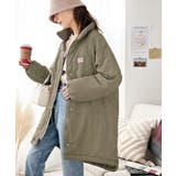 大人スポーティ。シャカシャカ素材スタンドネックミリタリーコート | Classical Elf | 詳細画像9