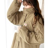 ベージュ | 大人スポーティ。シャカシャカ素材スタンドネックミリタリーコート | Classical Elf