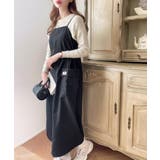 《JaVaジャバ コラボ》１枚で主役級。ミリタリージャンパースカート | Classical Elf  | 詳細画像5 