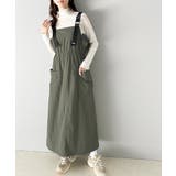 一気にトレンドライクな印象をプラス。肩ベルトナイロンワンピース | Classical Elf | 詳細画像12