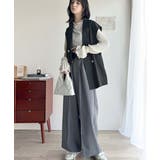 洗練された魅力。綿100%リバーシブル2way裾ドロストダブルテーラードベスト | Classical Elf | 詳細画像5