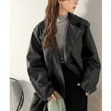 ブラック | 《JaVaジャバコラボ》甘さ控えめ、無敵の女っぽさ。フェイクレザーダブルライダー… | Classical Elf 