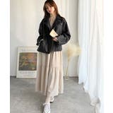 甘さ控えめ、無敵の女っぽさ。フェイクレザーダブルライダースジャケット | Classical Elf | 詳細画像9