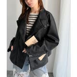 甘さ控えめ、無敵の女っぽさ。フェイクレザーダブルライダースジャケット | Classical Elf | 詳細画像10