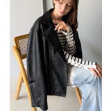 甘さ控えめ、無敵の女っぽさ。フェイクレザーダブルライダースジャケット | Classical Elf | 詳細画像11