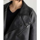 甘さ控えめ、無敵の女っぽさ。フェイクレザーダブルライダースジャケット | Classical Elf | 詳細画像20