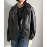 甘さ控えめ、無敵の女っぽさ。フェイクレザーダブルライダースジャケット | Classical Elf | 詳細画像3