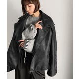 甘さ控えめ、無敵の女っぽさ。フェイクレザーダブルライダースジャケット | Classical Elf | 詳細画像4