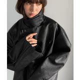 甘さ控えめ、無敵の女っぽさ。フェイクレザーダブルライダースジャケット | Classical Elf | 詳細画像5