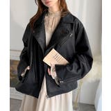 甘さ控えめ、無敵の女っぽさ。フェイクレザーダブルライダースジャケット | Classical Elf | 詳細画像8