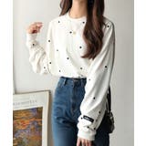 “可愛い”がさりげなく溶け込む。袖ネーム付きミニハート総刺繍Tシャツ | Classical Elf | 詳細画像12