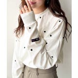 “可愛い”がさりげなく溶け込む。袖ネーム付きミニハート総刺繍Tシャツ | Classical Elf | 詳細画像13