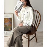 “可愛い”がさりげなく溶け込む。袖ネーム付きミニハート総刺繍Tシャツ | Classical Elf | 詳細画像14