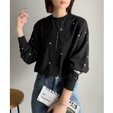 “可愛い”がさりげなく溶け込む。袖ネーム付きミニハート総刺繍Tシャツ | Classical Elf | 詳細画像16