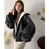 気分に合わせて変化を楽しむ。2wayフェイクレザー×ボアリバーシブルブルゾン | Classical Elf  | 詳細画像13 