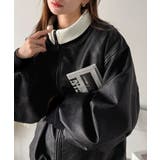 気分に合わせて変化を楽しむ。2wayフェイクレザー×ボアリバーシブルブルゾン | Classical Elf  | 詳細画像14 