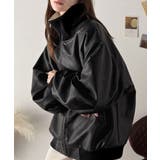 気分に合わせて変化を楽しむ。2wayフェイクレザー×ボアリバーシブルブルゾン | Classical Elf  | 詳細画像3 