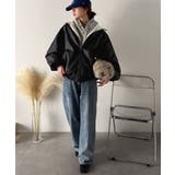 気分に合わせて変化を楽しむ。2wayフェイクレザー×ボアリバーシブルブルゾン | Classical Elf  | 詳細画像8 