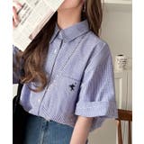 ブルーチェック | 《JaVaジャバコラボ》ベーシックに、垢抜けを。胸ポケット刺繍サッカーチェックシ… | Classical Elf