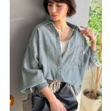 ライトブルー | 《JaVaジャバコラボ》サラッとコットン100%オーバーサイズ胸ポケットシアーデ… | Classical Elf