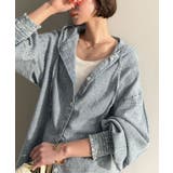 ライトブルー | 《JaVaジャバコラボ》軽やかに、さらりと。コットン100％フード付き袖シャーリ… | Classical Elf 