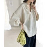 《JaVa ジャバコラボ》大人の抜け感。綿100%楊柳素材のカフタンシャツ | Classical Elf | 詳細画像15