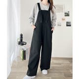 大人の魅力惹き出すデニム。綿100%フロントデザインサロペット | Classical Elf | 詳細画像7