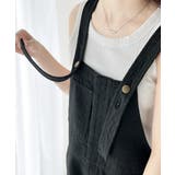 大人の魅力惹き出すデニム。綿100%フロントデザインサロペット | Classical Elf | 詳細画像22