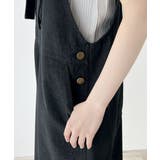 大人の魅力惹き出すデニム。綿100%フロントデザインサロペット | Classical Elf | 詳細画像23