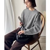 一枚でこなれる、立体感スリーブ×配色ステッチ。バナナスリーブ配色ステッチニット | Classical Elf | 詳細画像15