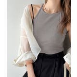 グレー | 《JaVa ジャバコラボ》“背中で魅せる”。バックプリント使いアメスリキャミソー… | Classical Elf 