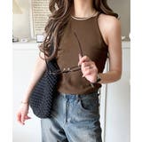 ブラウン | 《JaVa ジャバコラボ》“背中で魅せる”。バックプリント使いアメスリキャミソー… | Classical Elf 