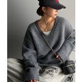 《JaVaジャバコラボ》大人カジュアルならこの1枚。ミックスカラー深Vネックニッ… | Classical Elf | 詳細画像8