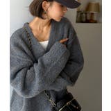 《JaVaジャバコラボ》大人カジュアルならこの1枚。ミックスカラー深Vネックニッ… | Classical Elf | 詳細画像11