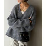 《JaVaジャバコラボ》大人カジュアルならこの1枚。ミックスカラー深Vネックニッ… | Classical Elf | 詳細画像12