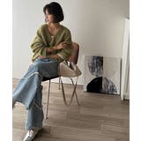 《JaVaジャバコラボ》大人カジュアルならこの1枚。ミックスカラー深Vネックニッ… | Classical Elf | 詳細画像21