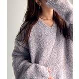 《JaVaジャバコラボ》大人カジュアルならこの1枚。ミックスカラー深Vネックニッ… | Classical Elf | 詳細画像22