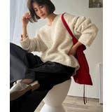 《JaVaジャバコラボ》大人カジュアルならこの1枚。ミックスカラー深Vネックニッ… | Classical Elf | 詳細画像5