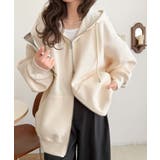 アイボリー | 《JaVaジャバコラボ》シルエットアレンジ自在♪毎日使いに頼れる一枚◎ダブルジッ… | Classical Elf 