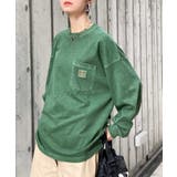 グリーン | 《JaVaジャバ コラボ》綿100％ピグメント加工ポケット付きロングTee | Classical Elf Men
