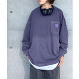 インディゴ | 《JaVaジャバ コラボ》綿100％ピグメント加工ポケット付きロングTee | Classical Elf Men