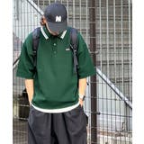 グリーン | 《JaVaジャバ コラボ》大人のスポーティー。超軽量襟ラインニットポロ | Classical Elf 