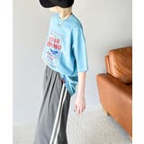 キャッチーな大人夏Tee。綿100%ピグメントロゴビッグTシャツ | Classical Elf  | 詳細画像36 