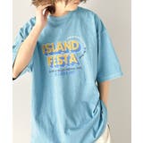 こなれた大人カジュアルスタイルの主役に。綿100%フェスロゴピグメントTシャツ | Classical Elf  | 詳細画像9 